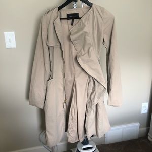 BcbgMaxAzria ruffle trench coat